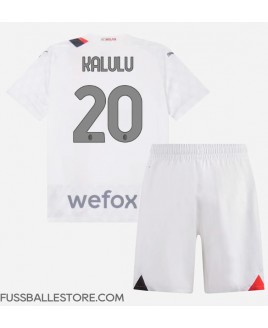 Günstige AC Milan Pierre Kalulu #20 Auswärts Trikotsatzt Kinder 2023-24 Kurzarm (+ Kurze Hosen)